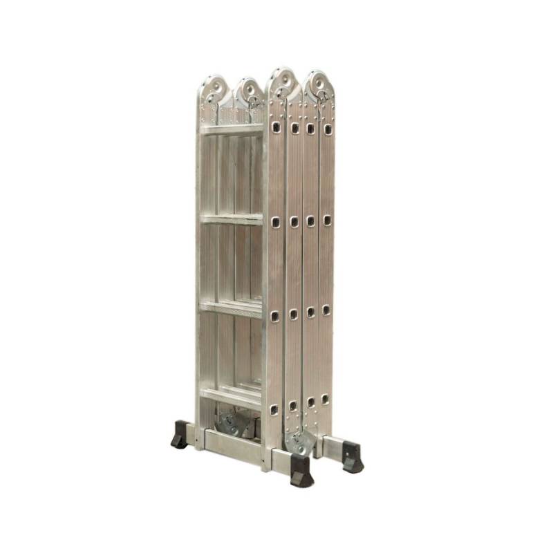 Escalera De Aluminio 4x4 Plegable 4.7 Metros
